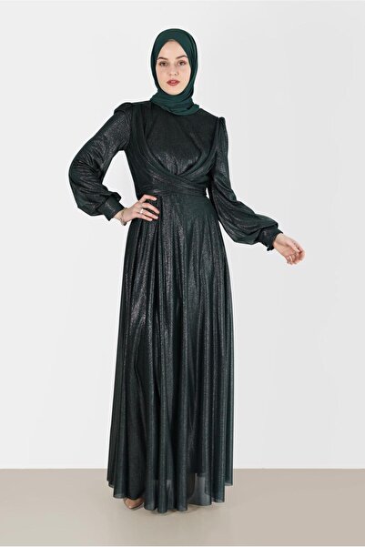 Alvina فستان برقبة دائرية 40770