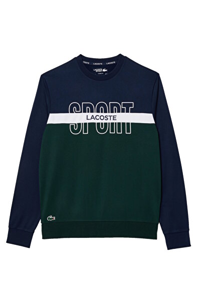 Lacoste Sweatshirt Pullover mit Rippbündchen und Logo