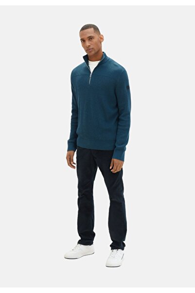 Tom Tailor Pullover Strickpullover mit Troyer-Verschluss