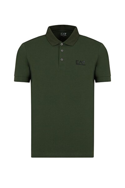 EA7 Gömlek Çekirdek Kimlik Poloshirt aus Baumwollstretch