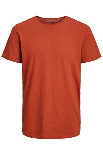 Jack & Jones T-Shirt BASHER Kurzarmshirt mit Rundhalsausschnitt mit offenen Kanten