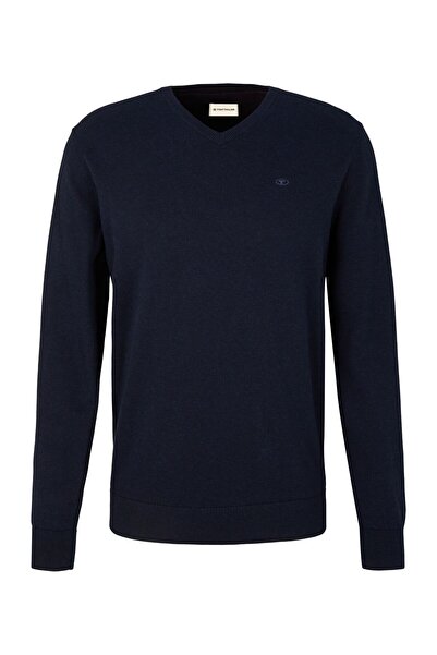 Tom Tailor Strickpullover Basic Pullover V-Neck