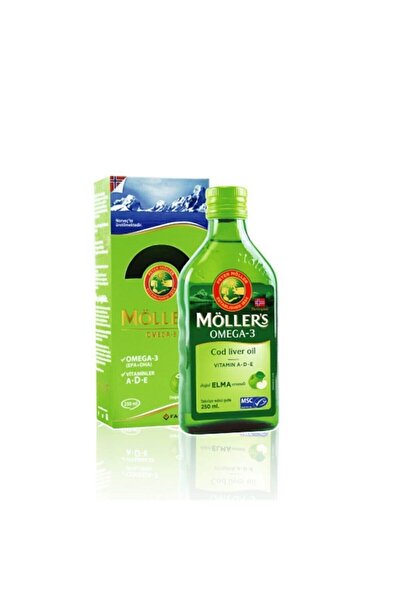 Möller's Mollers Omega 3 Doğal Elma Aromalı Balık Yağı 250 ml