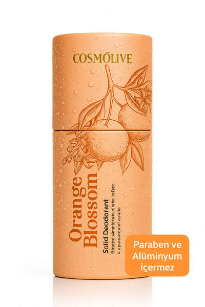 Cosmolive Doğal Roll On | Koltuk Altı Deodorant | Organik | Kokusuz | Portakal Çiçeği | Rolon | 80 gr