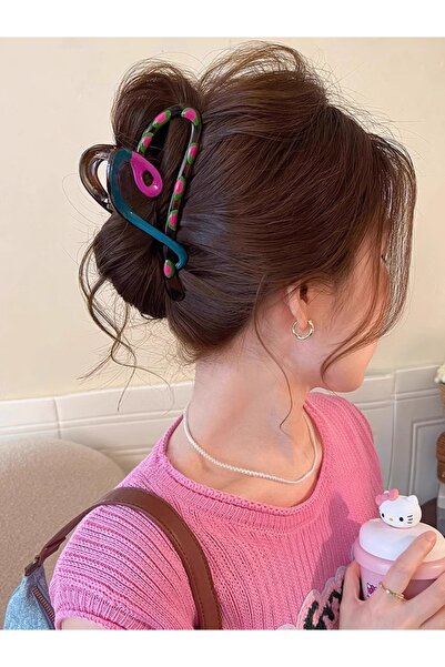 GÜLPEŞE Büyük Boy Kalp Detaylı Mandal Toka XXL-2050