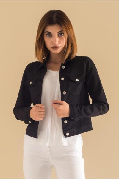 Bold & Young معطف الدنيم الأسود القوي