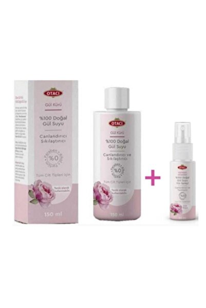 Otacı Gül Kürü Gül Suyu 150 ml + Gül Suyu Spreyi 50 ml