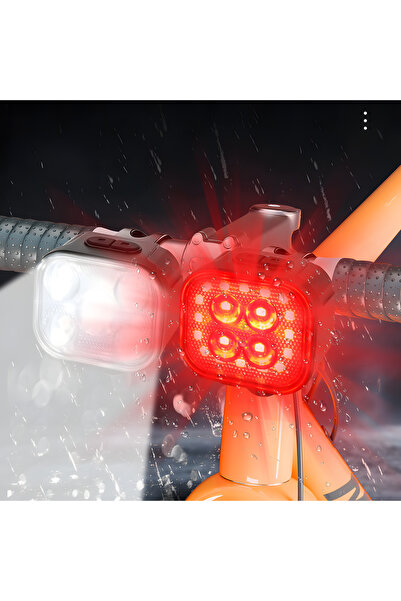 idragon Bisiklet Işığı 350mAh Bisiklet Farı Bisiklet Arka Lambası Su Geçirmez...