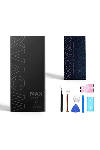 woyax İphone 12 Mini Uyumlu Premium Batarya 2510mah Yüksek Kapasite