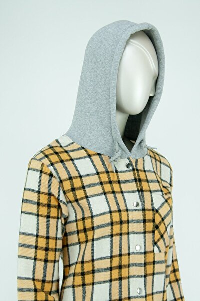 Oppland Жіноча сорочка з капелюхом, довгими рукавами, кишенями, ґудзиками спе...