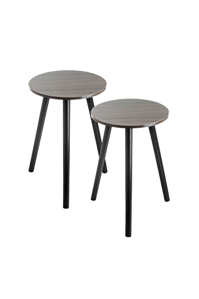 casa rosa طقم طاولات قهوة خشبية للتقديم، قطعتين، 33*50 سم