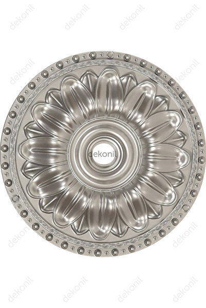 Dekonil Elegance Gümüş Göbek Motifi 40cm (AVİZE GÖBEĞİ)