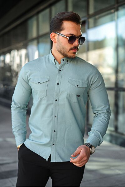 masso moda Slim Fit Jeans - Kot Erkek Gömlek Günlük Kullanıma Uygun