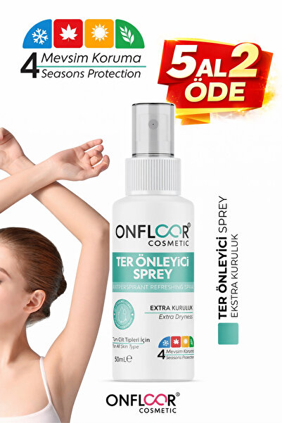 ONFLOOR Terleme Önleyici Ve Ter Kokusuna Karşı Koruma Tüm Vücut İçin Etkili F...