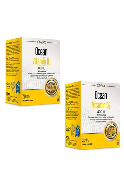 Ocean Vitamin D3 400 Iu Sprey 20ml 2 Adet