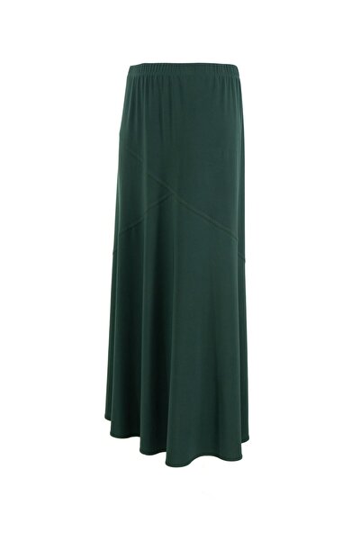 Oppland Fustă de damă cu talie elastică sezonieră Lycra cu croială confortabi...