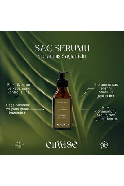 Oil Wise Yıpranmış Saçlara Özel Güçlendirici ve Besleyici Saç Bakım Serumu 10...