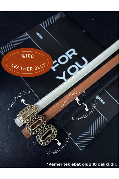 Fiori حزام نسائي رفيع بثلاثة حلقات أصلية، حزام للسترة، حزام للقميص، حزام للملابس