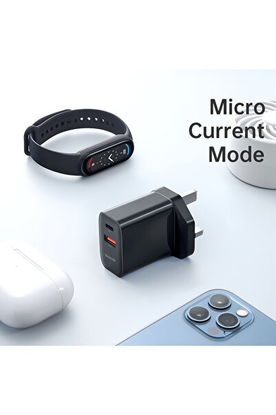Mcdodo طقم شاحن سريع 33 وات (PD/PPS، 1C+1A) + كابل USB-C إلى C 60 وات بطول 1.2 متر