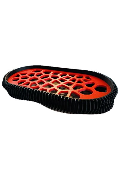 OEM Savoniera 3D, model Wave, Negru / Rosu