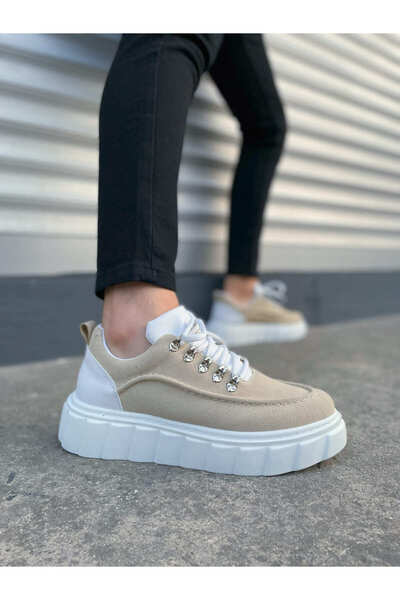 Zerenyus Pantofi pentru bărbați JY010 Premium Cloud Thick Sole - piele intoar...