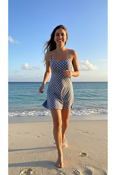 Adel swimwear İnce Askılı Elbise Mayo