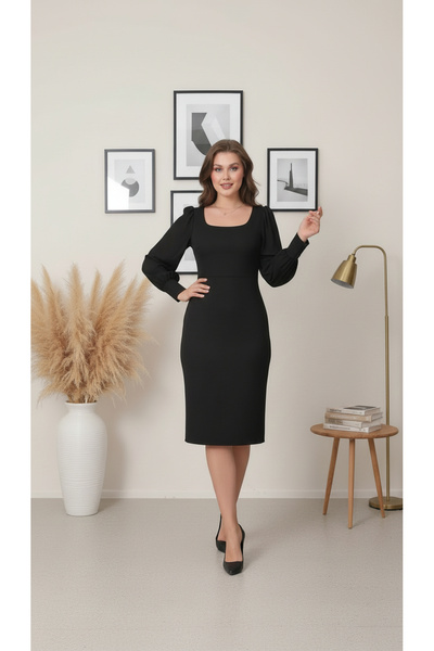 Rokka Moda Yuvarlak Yaka Balık Elbise