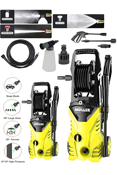 Pro Müller Alman 180 Bar Max Bakır Sargılı Su Soğutmalı Profesyonl Yüksek Bas...