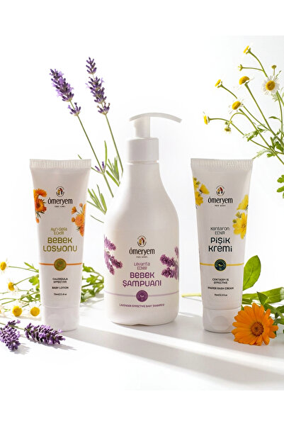 İkili Set - Lavanta Etkili Bebek Şampuanı - 330ml + Kantoron Etkili Bebek Pişik Kremi 75 ML