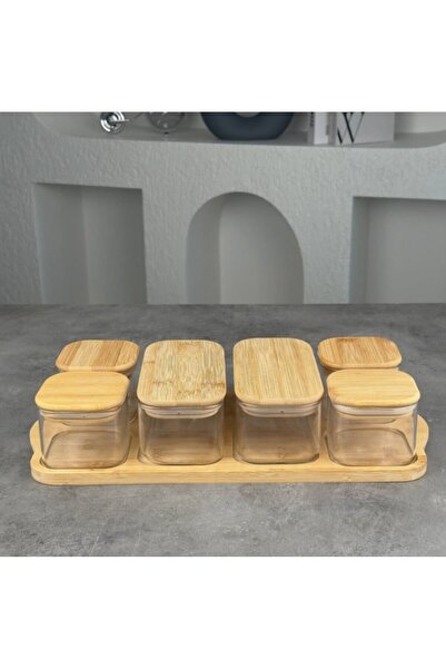 MİEN 6Lı Cam Kahvaltılık Seti Bor047