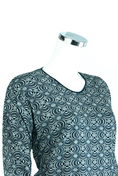 Oppland Жіноча блуза з довгими рукавами, візерунком «Гюльнар», легка, з V-под...