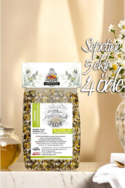 Organik Teyze Papatya Çayı, Papatya, Daisy, Asteraceae, Chamomillae Romanae 40g