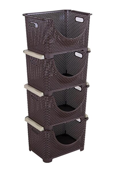 Sağlam Hobi 4 Katlı Mutfak Balkon Kiler Için Çok Amaçlı Sebze Sepeti-