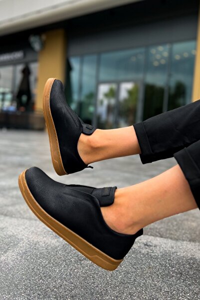 Zerenyus Ανδρικά αθλητικά παπούτσια Rigidus Elastic Daily Casual Μαύρο Ταν