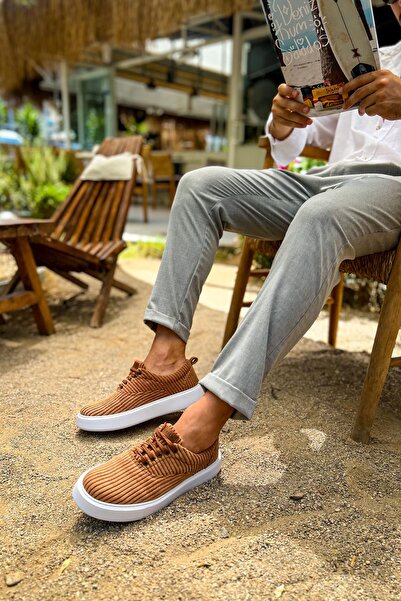 Zerenyus Pantofi casual pentru bărbați în stil catifea premium Velluto, maro