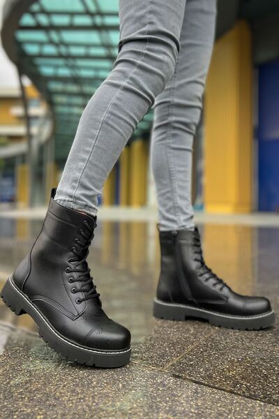 Zerenyus Military Premium Χειμερινές Ανδρικές Μπότες με φερμουάρ Μαύρες