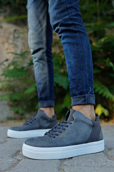 Zerenyus Pantofi pentru bărbați cu șireturi Hıde Tarz Pantofi sport Antracit