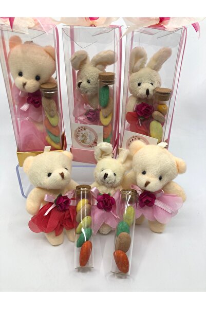 Lavin Çikolata 23 adet Sevimli Ayıcık ve Tavşan Çikolatalı Badem Draje