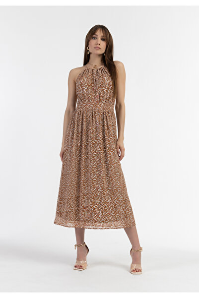 Faina Midikleid aus Chiffon