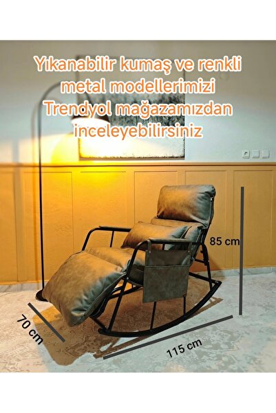 DY Gri Sallanan Ayarlanabilir Mekanizmalı Tv Koltuğu, Dinlenme Koltuğu, Okuma...