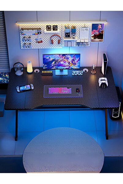 Venpara Gaming Desk, Extra Wide Computer Desk & Office Table, Ergonomic X-Leg Design with Cable Management