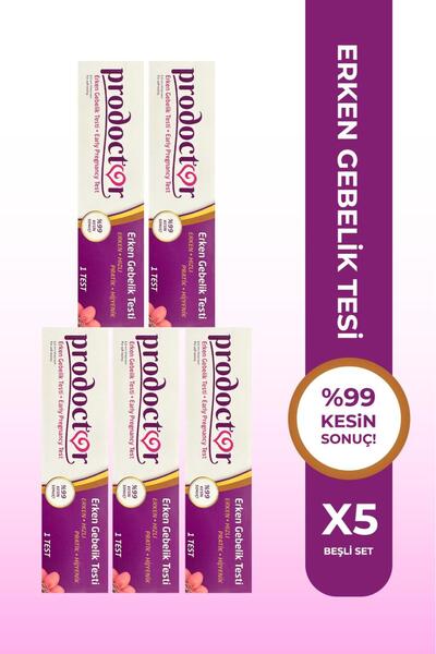 Prodoctor Erken Gebelik Testi %99.8 Kesin Sonuç X 5 Adet