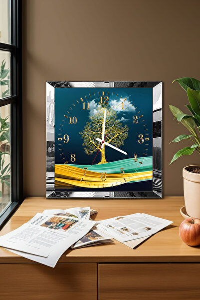 Zevahir Mobilya Dekorasyon Ceas de perete decorativ din MDF cu tematică Arbor...