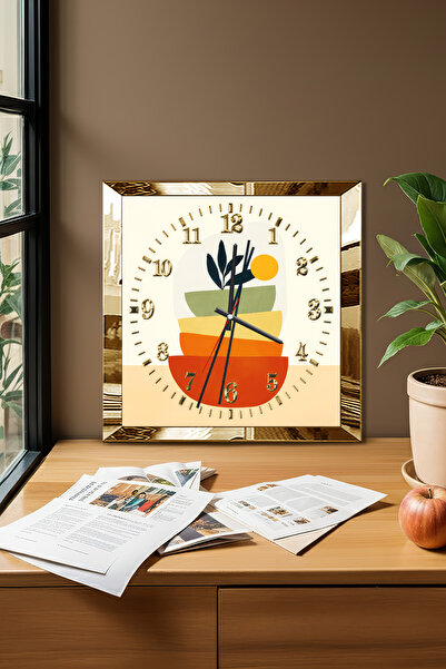 Zevahir Mobilya Dekorasyon Ceas de perete decorativ din MDF cu tematică în fo...