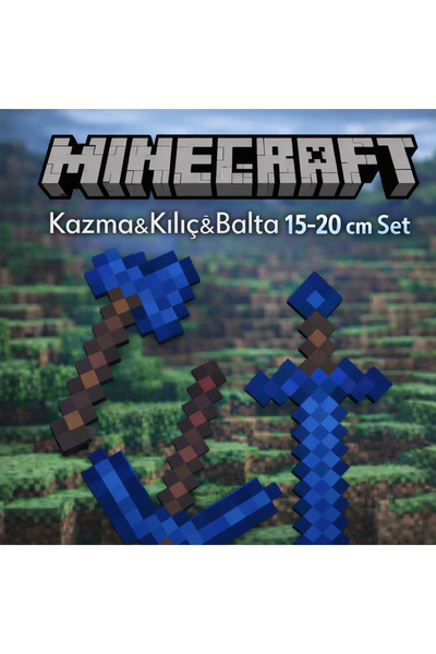 Deposundan Al Minecraft Kılıç,Kazma,Balta Oyuncak Figür 3D
