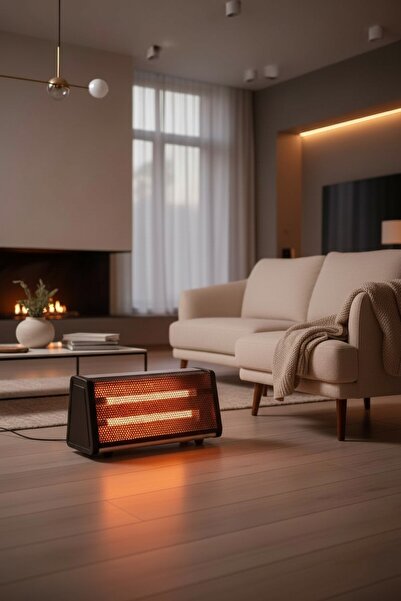 PROOF دفاية كهربائية 1000 واط لون اسود