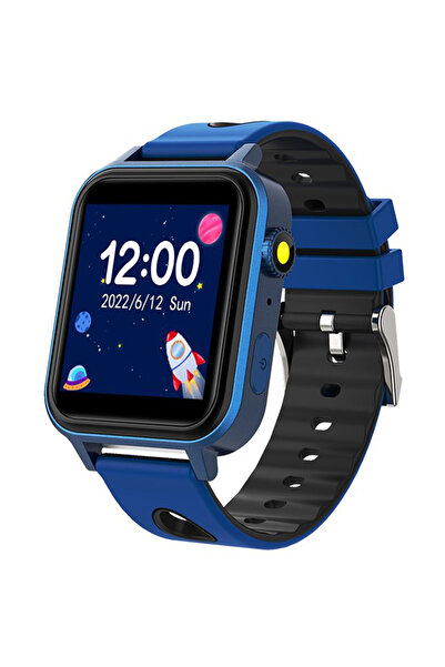 REDz Accessories Ceas inteligent XO-H120, pentru copii, baterie de 450mAh, multifuncțional, memorie RAM de 32Mb, silicon, albastru