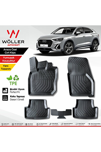wöller Audi Q3 Paspas 2021 2025 Arası Uyumlu 3d Havuzlu Paspas