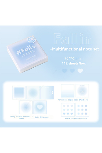 Choice blue 112Sheets Multifunctional Sticky Notes Portable Student Note Mark...