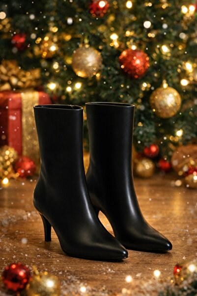 Giydim Gidiyor Albam Λεπτό τακούνι Μπότες Μαύρες